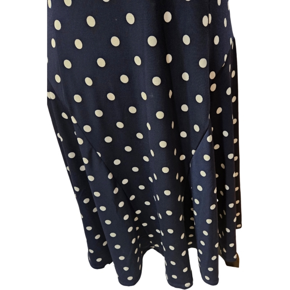 Susan Graver Polka Dot Sleeveless Dress - Picture 3 of 9